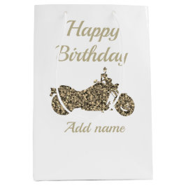 Motorrad/Motorrad personalisierte Geschenktasche Mittlere Geschenktüte