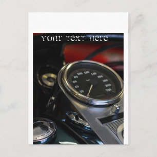 Motorrad Motorradfahrer Biker Fahrer Postkarte