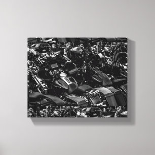 Motorrad-Motorradfahrer - Details Leinwanddruck