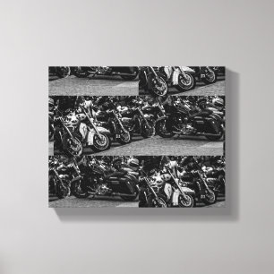 Motorrad-Motorradfahrer - Details Leinwanddruck