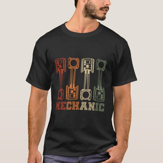 Motorrad-Motorradgarage T-Shirt (Vorderseite)