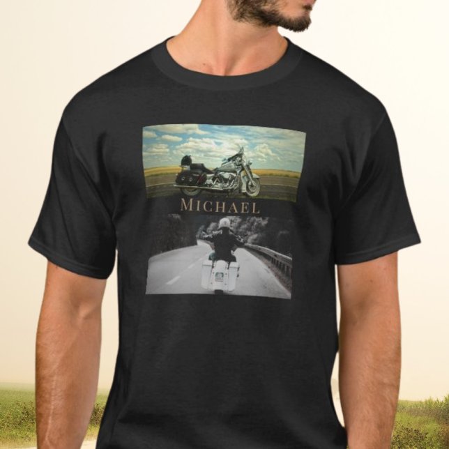 Motorrad-Motorradoutfit T-Shirt (Von Creator hochgeladen)