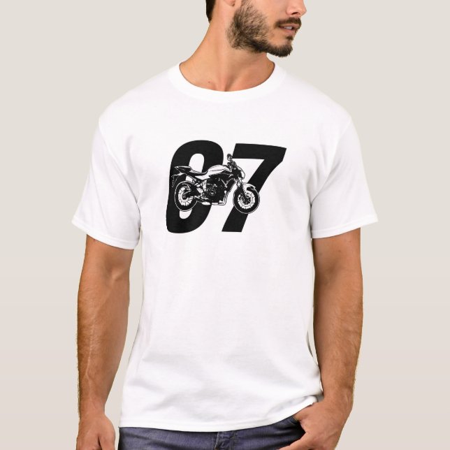 Motorrad MT07 FZ07 Yamahas MT-07 FZ-07 T-Shirt (Vorderseite)
