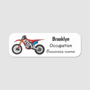 Motorrad Namensschild