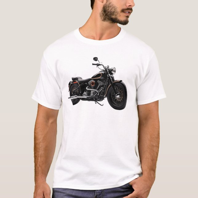 Motorrad- oder Motorrad-T - Shirt (Vorderseite)