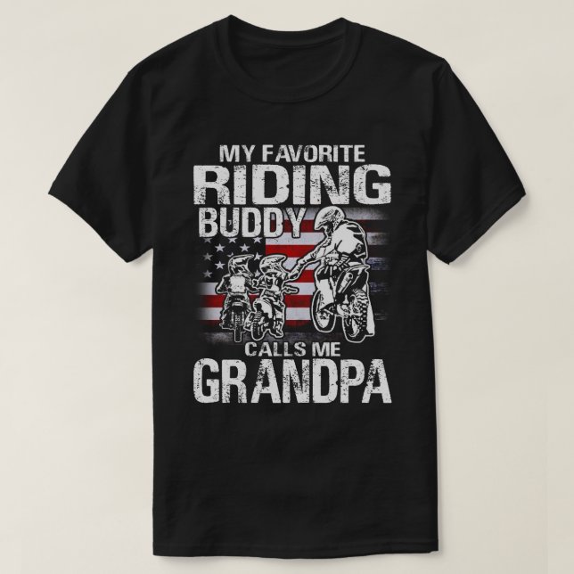Motorrad Opa Shirt mein Lieblings-Reitbuddy (Design vorne)
