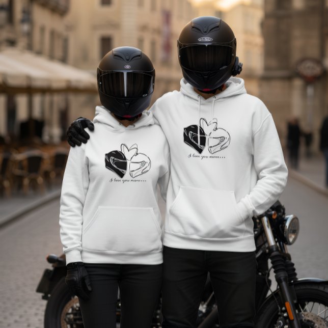 Motorrad-Paar Hoodie (Von Creator hochgeladen)