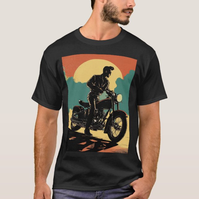 Motorrad-phantastische Motorradfahrer-Tour T-Shirt (Vorderseite)