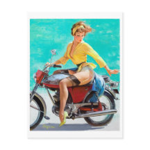 Motorrad Pin Up