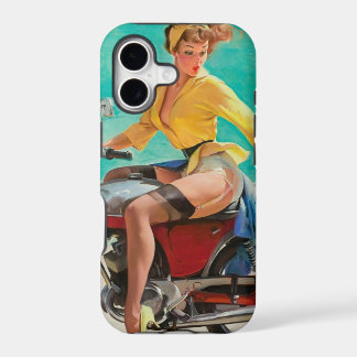 Motorrad-Pinup-Girl - Retro-Pinup-Kunst