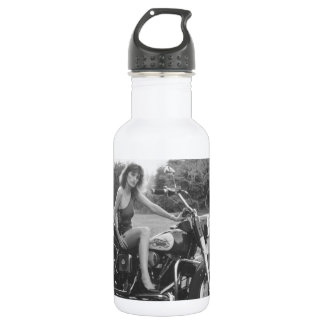 Motorrad-Pinup-Girl Trinkflasche