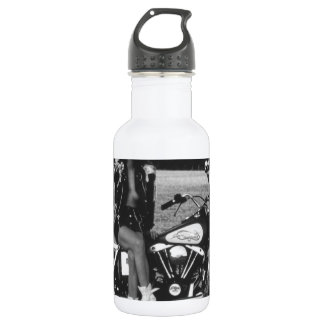 Motorrad Pinup Mädchen Trinkflasche