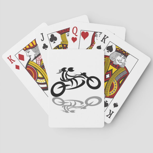 Motorrad-Poker-Karten Spielkarten (Rückseite)