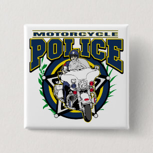 Motorrad-Polizei Button