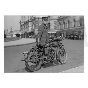 Motorrad-Polizeibeamte, 1922