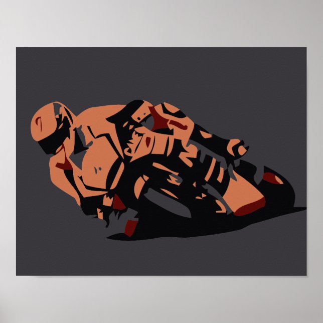 Motorrad Poster (Vorne)