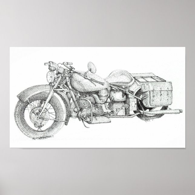 Motorrad Poster (Vorne)