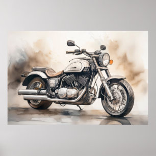 Motorrad-Poster Poster