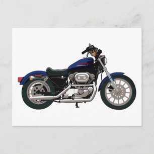Motorrad Postkarte