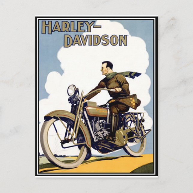 Motorrad Postkarte (Vorderseite)