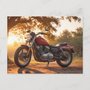 Motorrad-Postkarte Postkarte