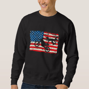 Motorrad-Proud Biker America Flag Patriotic 1 Sweatshirt