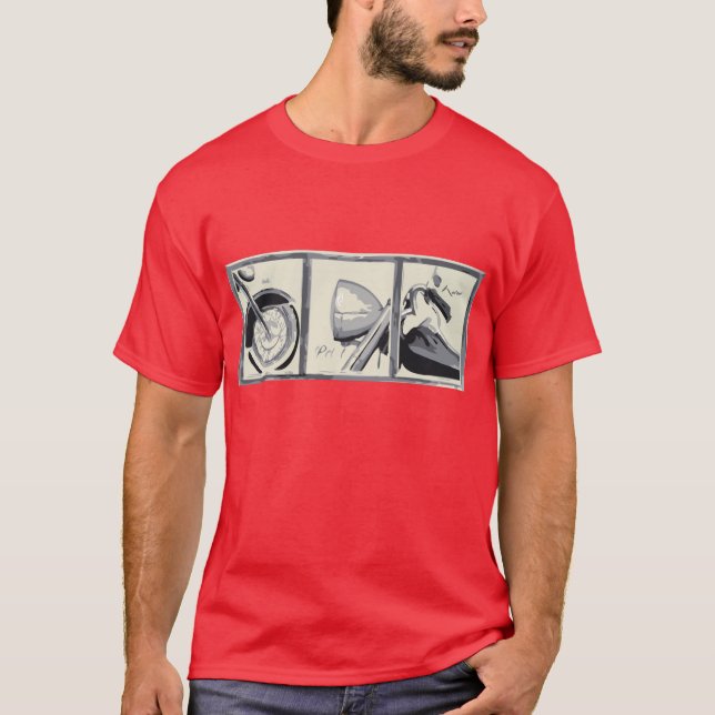 Motorrad-Reise Tic T-Shirt (Vorderseite)