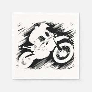 Motorrad-Rennen in Motocross Serviette
