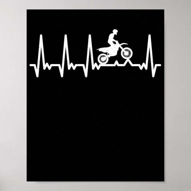 Motorrad-Rennfahrer Poster (Vorne)