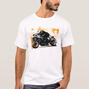 Motorrad-Rennfahrer T-Shirt