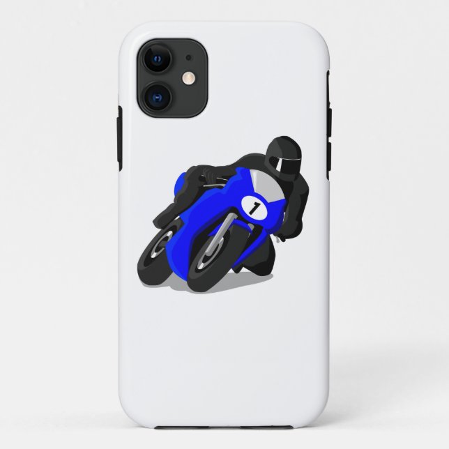 Motorrad-Rennläufer Case-Mate iPhone Hülle (Rückseite)