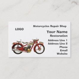 Motorrad-Reparaturwerkstatt Visitenkarte