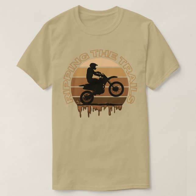 Motorrad-Ripping der Wege  T-Shirt (Design vorne)