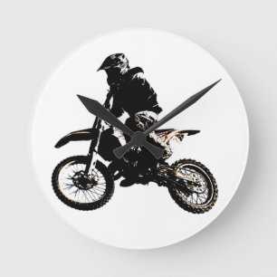 Motorrad Runde Wanduhr