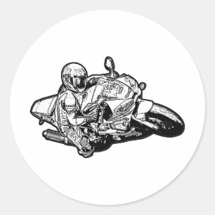 Motorrad Runder Aufkleber