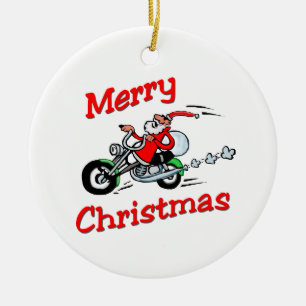 Motorrad Sankt Keramik Ornament