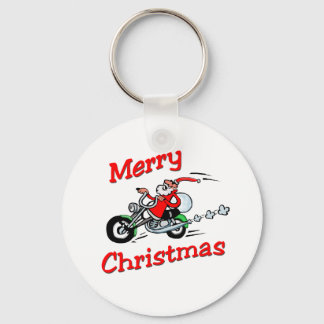 Motorrad Santa Schlüsselanhänger
