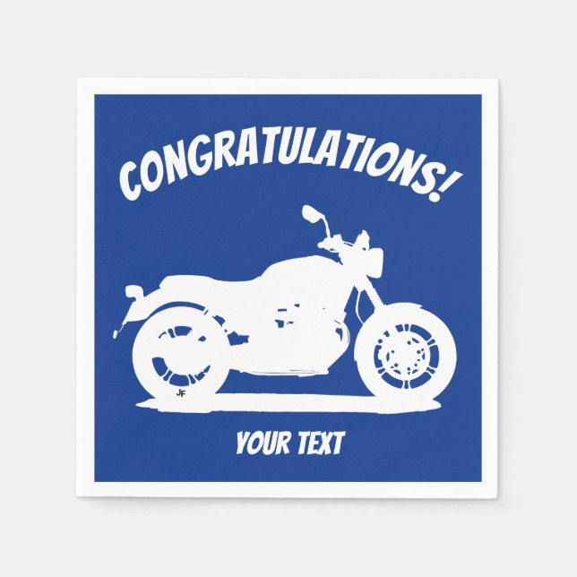 Motorrad Serviette (Vorderseite)