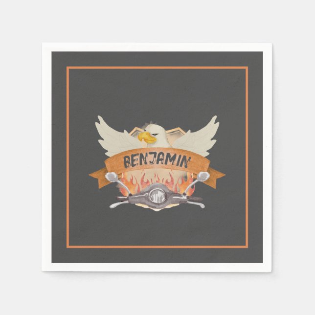 Motorrad Serviette (Vorderseite)