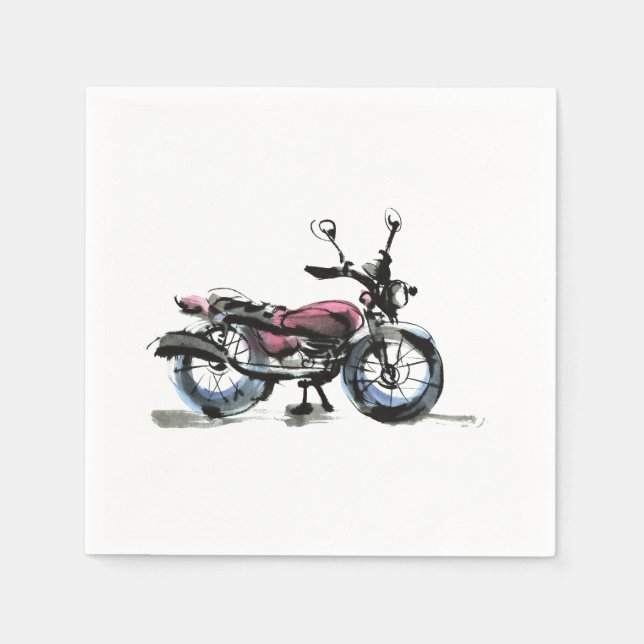Motorrad Serviette (Vorderseite)