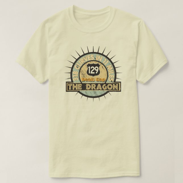 Motorrad-Shirt der Drache - Abkommen-Abstand T-Shirt (Design vorne)