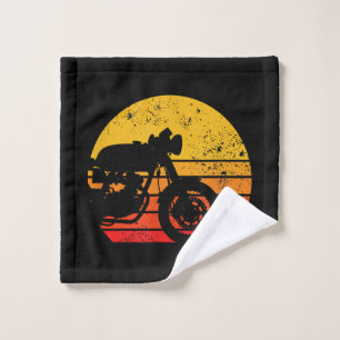 Motorrad Shirt Vintag Retro T - Shirt für Café Ra Waschlappen