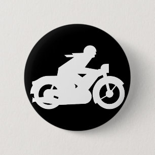 Motorrad-Silhouette Button