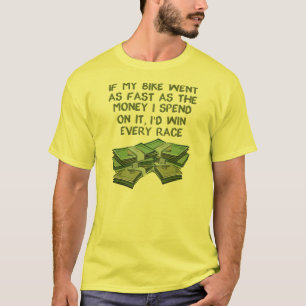 Motorrad so schnell wie Geld für ein sonniges Raci T-Shirt