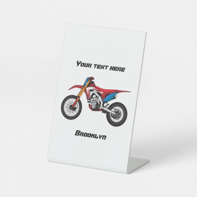 Motorrad Sockelschild (Vorderseite)