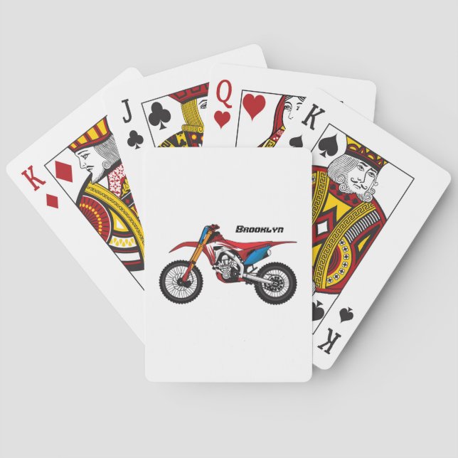 Motorrad Spielkarten (Rückseite)
