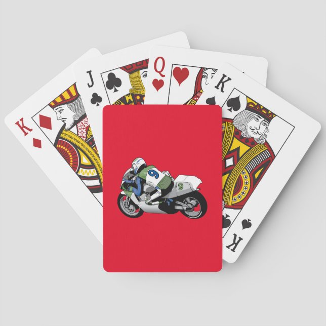 Motorrad Spielkarten (Rückseite)