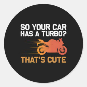 Motorrad Sportbike Motorrad Runder Aufkleber