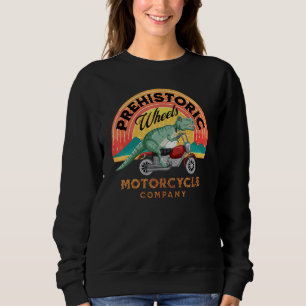 Motorrad T-Rex Prähistorische Räder Motorrad Com Sweatshirt