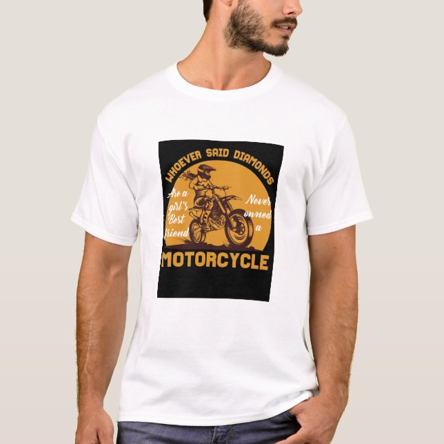Motorrad T-Shirt Beste Freundin (Vorderseite)